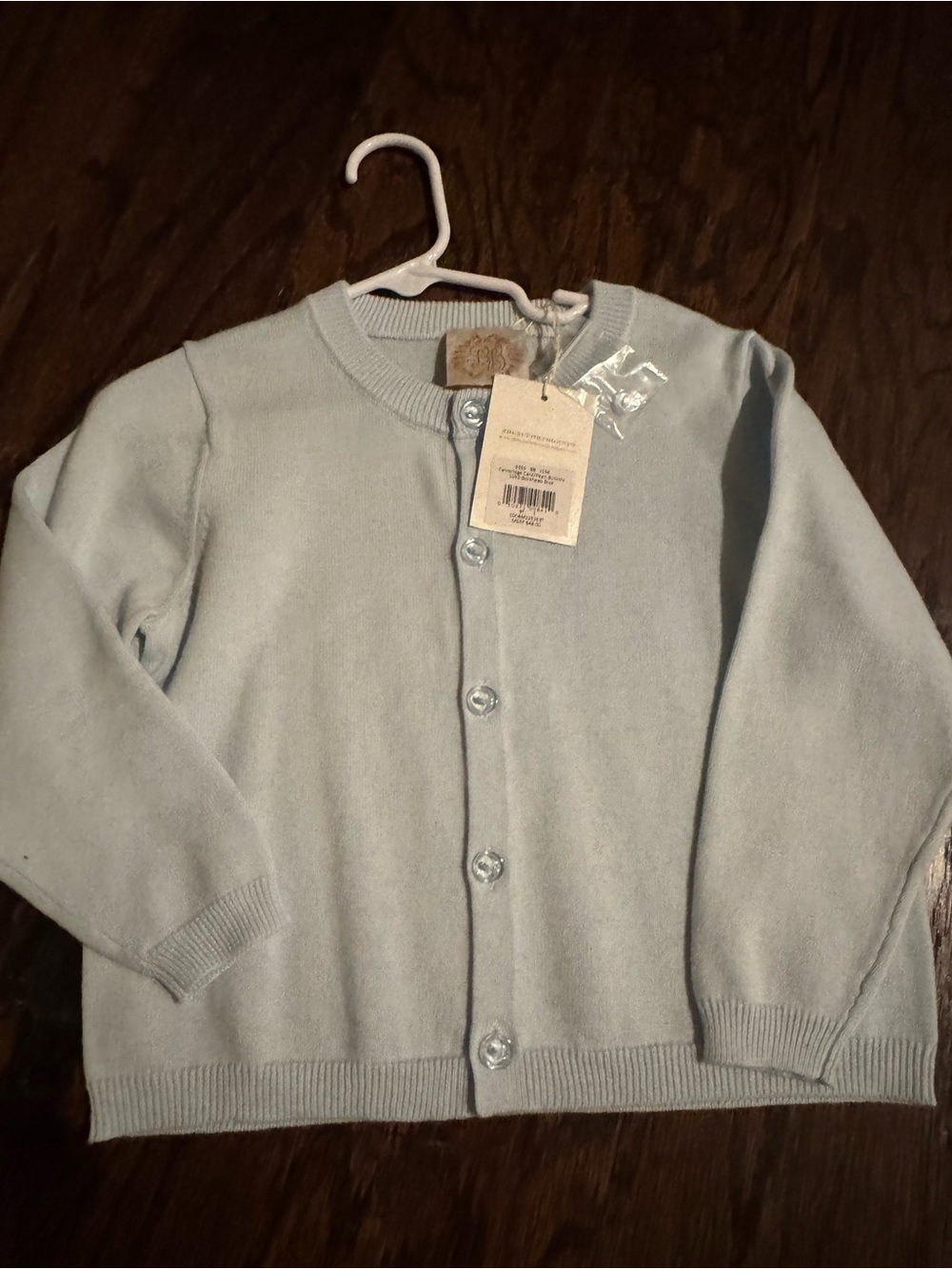 The Beaufort Bonnet Company Pale Blue Kids' Button Cardigan